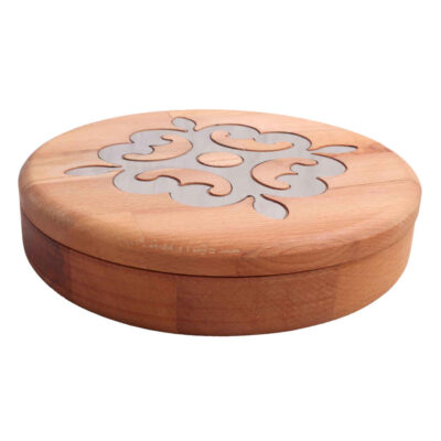 Wooden Nuts & Snacks Organizer Box Model 3 Sections