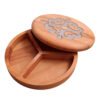 Wooden Nuts & Snacks Organizer Box Model 3 Sections