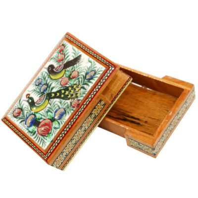 Persian Wooden Playing Card Box – Khatam Enameled Naghashi