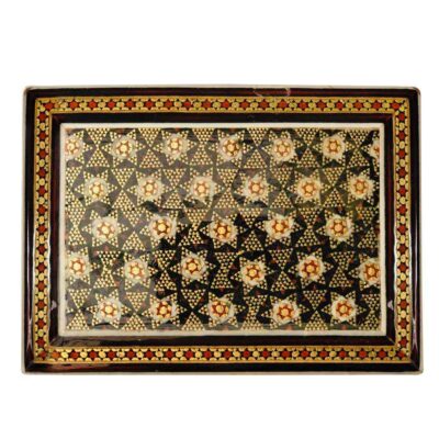 Persian Wooden Playing Card Box – Khatam Enameled Star