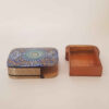 Wooden Business Card Box Inspired by Persian Khatamkari Art Tazhib