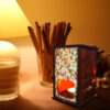 Persian Wooden Tealight Lantern Birds (x2)