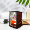 Persian Wooden Tealight Lantern Floral (x2)