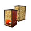 Persian Wooden Tealight Lantern Flower (x2)