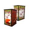 Persian Wooden Tealight Lantern Norooz (x2)
