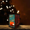 Persian Wooden Tealight Lantern Patina (x2)