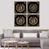 4 pcs Islamic Poster Print - 4 Qul Atoosa Framed Wall Art