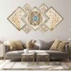 7 pcs Islamic Poster Print - Throne Verse Framed Wall Art