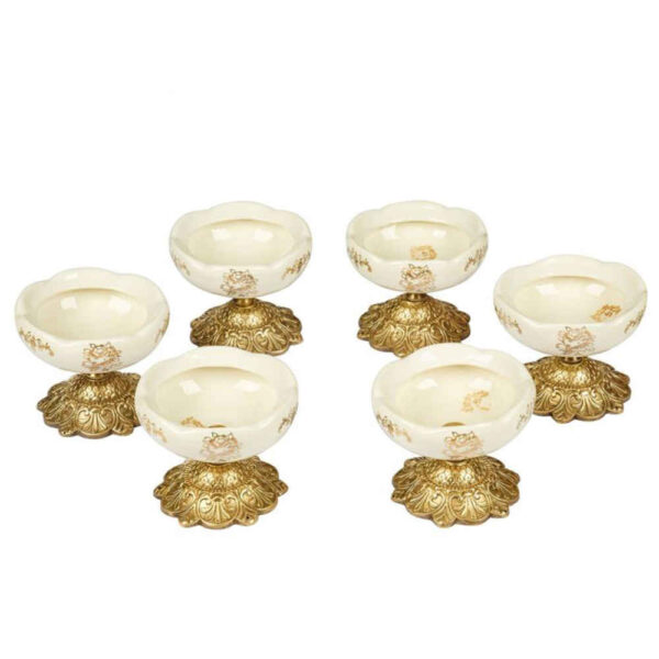 Brass Haftseen Set Dishes suitable for Nowruz Celebration Noor