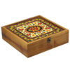 Wooden Tea box Organizer with chests and Persian Pattern Elena