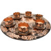 Copper Haftseen Set Dishes suitable for Nowruz Celebration Taraneh