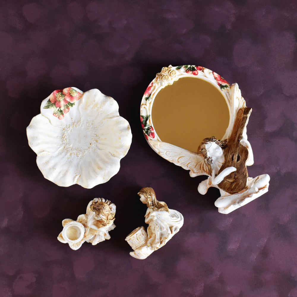 Haftseen Set Dishes with Mirror suitable for Nowruz Delnavaz (11 Pcs)