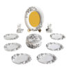 Haftseen Set Dishes with Mirror suitable for Nowruz Ghazal (10 Pcs)