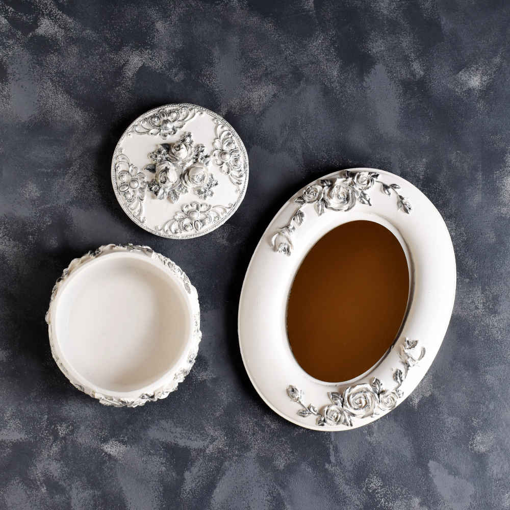 Haftseen Set Dishes with Mirror suitable for Nowruz Ghazal (10 Pcs)