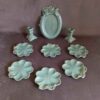 Haftseen Set Dishes with Mirror suitable for Nowruz Gol (9 Pcs)