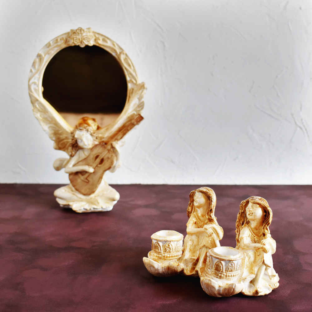 Haftseen Set Dishes with Mirror suitable for Nowruz Pardis (10 Pcs)