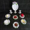 Haftseen Set Dishes suitable for Nowruz Celebration Rose (9 Pcs)