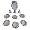 Haftseen Set Dishes suitable for Nowruz Celebration Rose (9 Pcs)