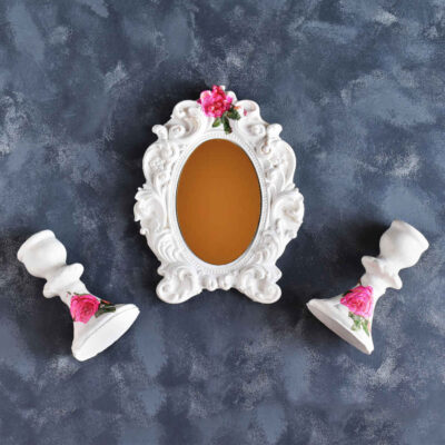 Haftseen Set Dishes with Mirror suitable for Nowruz Sanam (10 Pcs)