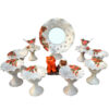 Haftseen Set Dishes with Mirror suitable for Nowruz Sogol (13 Pcs)