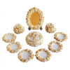 Haftseen Set Dishes with Mirror suitable for Nowruz Zargol (10 Pcs)