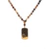 Islamic Brown Necklace with Bismillah Pendant