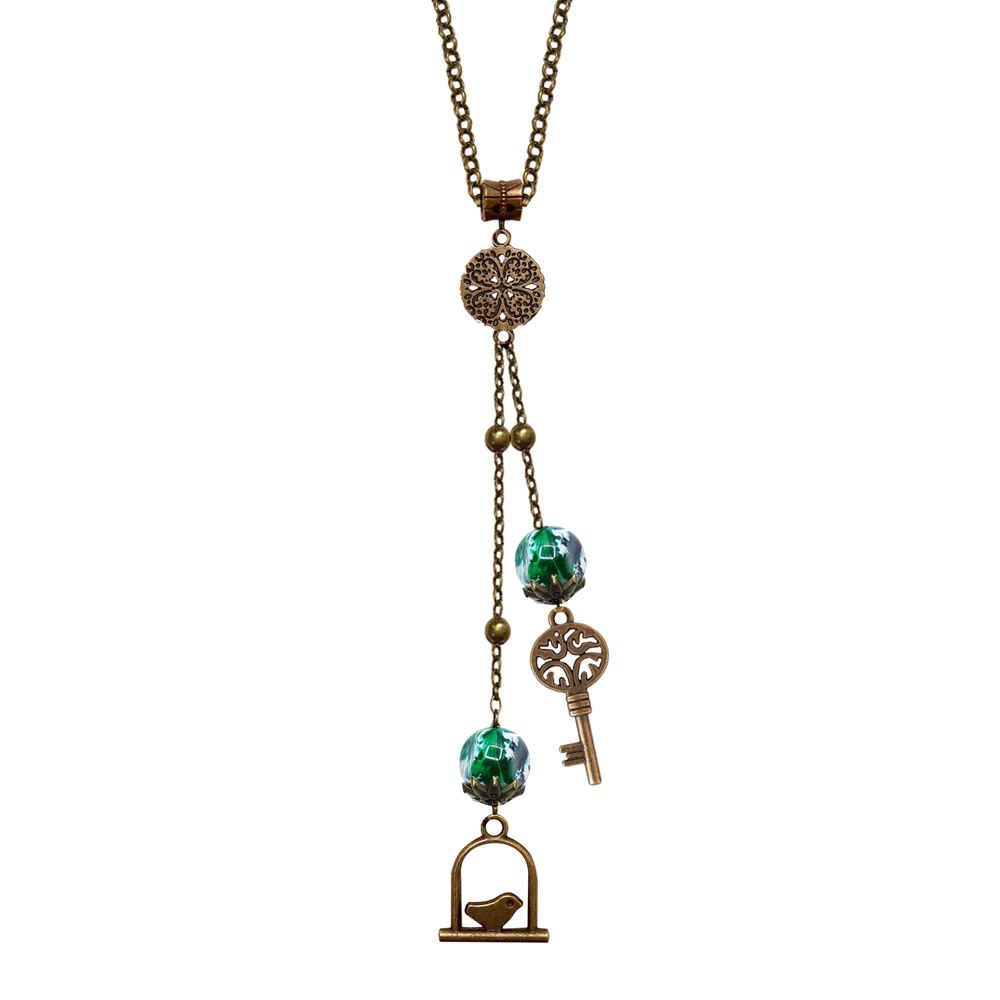 Bronze Necklace with Minimalist Design for Women Elaheh