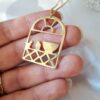 Persian Brass Necklace Minimalist for Women Morghe Amin