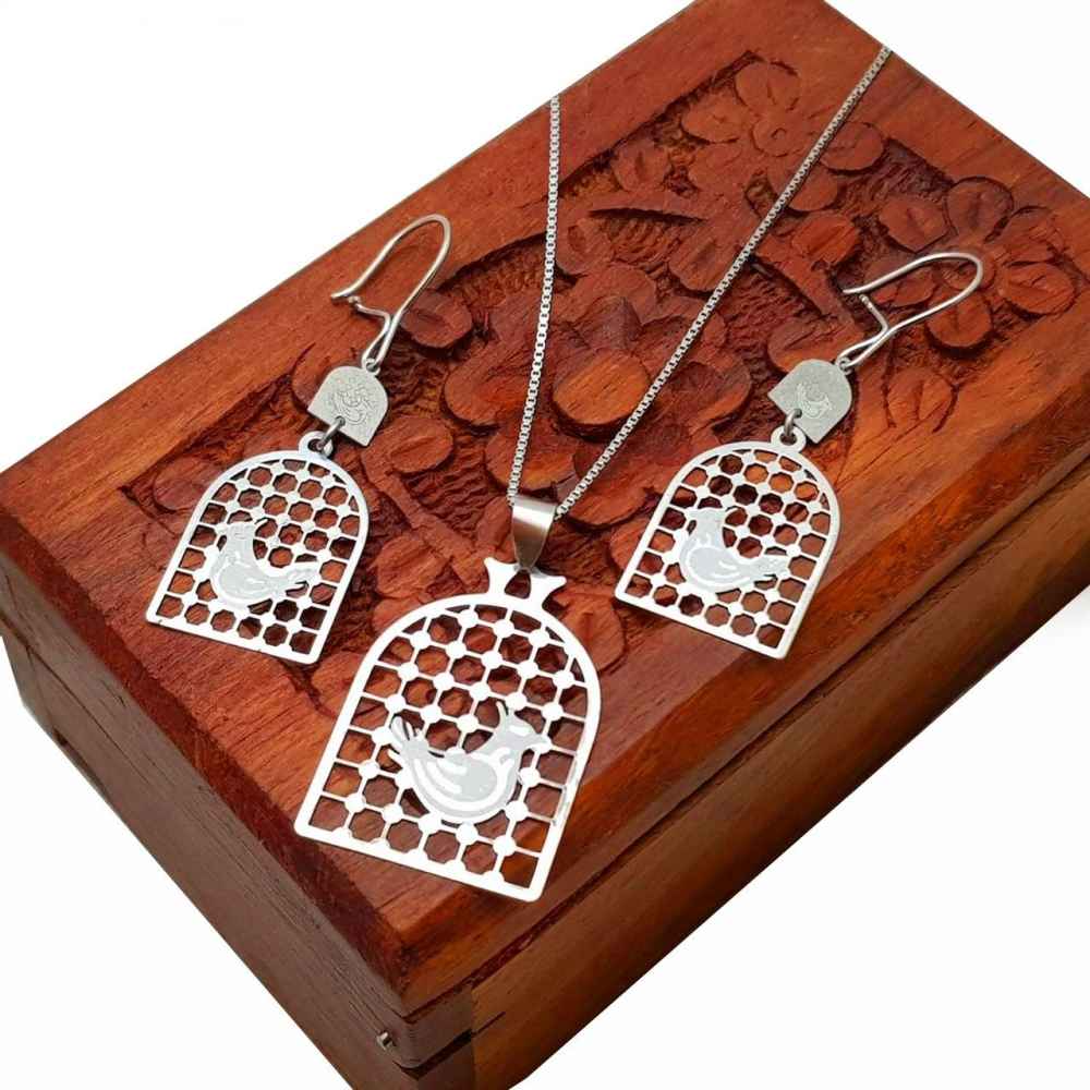 Amin Persian Silver Jewelry Set Model Kian ShopiPersia