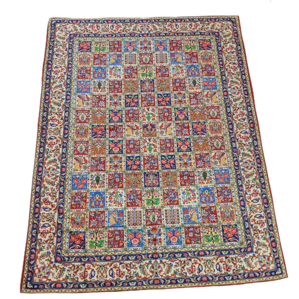 Large Boho Persian Style Indoor Floor Mat Kheshti