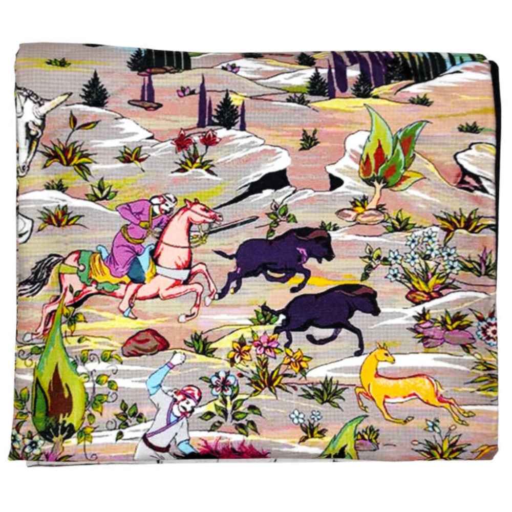 Large Boho Persian Style Indoor Floor Mat Safa