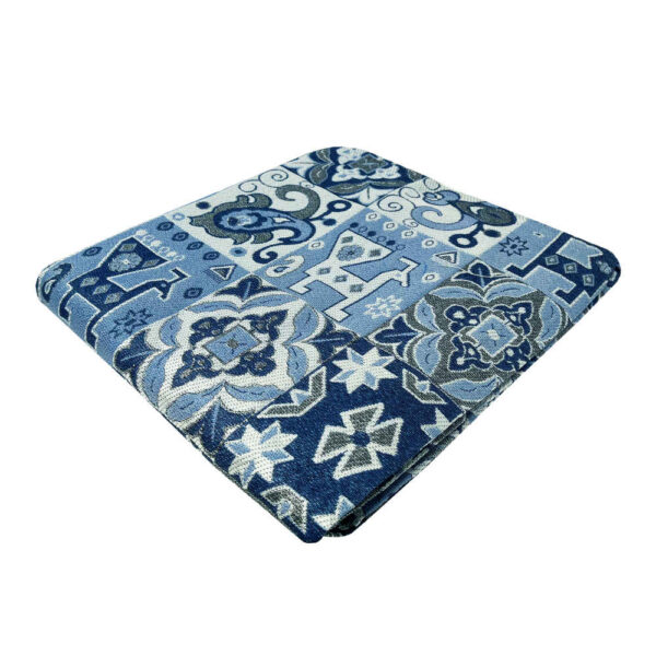 Large Boho Persian Style Indoor Floor Mat Sky