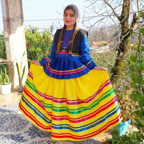 Persian Girl’s Traditional Gilaki Clothing Set
