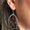 Persian Silver Earrings Model Eshgh