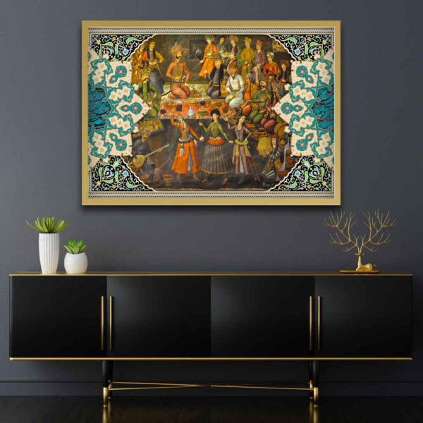 Persian Canvas Art - Printed Bazm