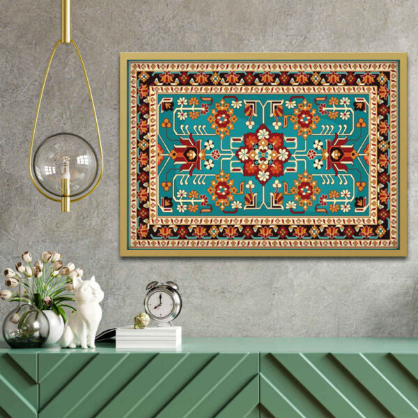 Persian Canvas Art - Printed Carpet