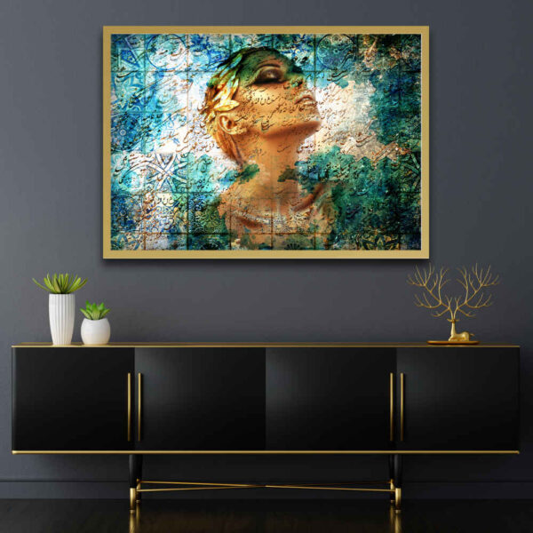 Persian Canvas Art - Printed Forough