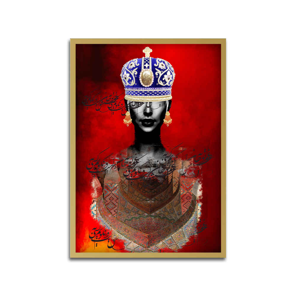 Persian Canvas Wall Art Print Model Laleh ShopiPersia