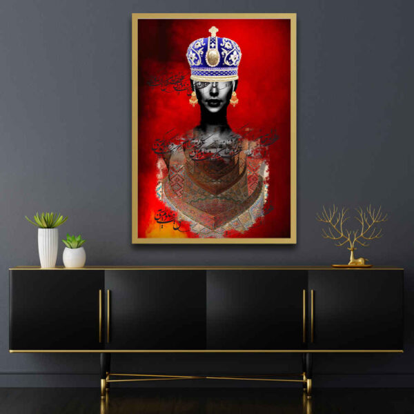 Persian Canvas Art - Printed Laleh