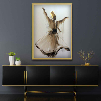 Persian Canvas Art – Printed Rumi