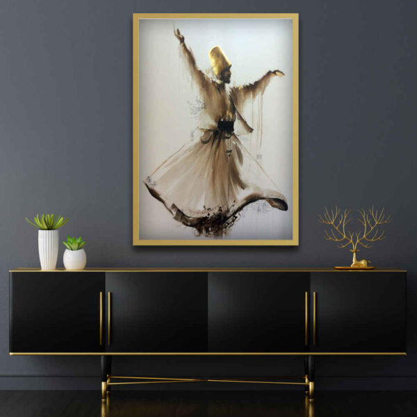 Persian Canvas Art - Printed Rumi