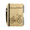 Persian Wooden Notebook – Bike Design, Bicycle Art Wood Cover
