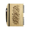 Persian Wooden Notebook – Calligraphy Design, Artistic Script Wood Cover
