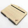 Persian Wooden Notebook – Mirror Design, Reflective Wood Cover