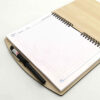 Persian Wooden Notebook – Mirror Design, Reflective Wood Cover