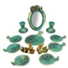 Pottery Haftseen Set Dishes with Mirror suitable for Nowruz Anar