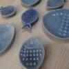 Pottery Haftseen Set Dishes suitable for Nowruz Celebration Fish