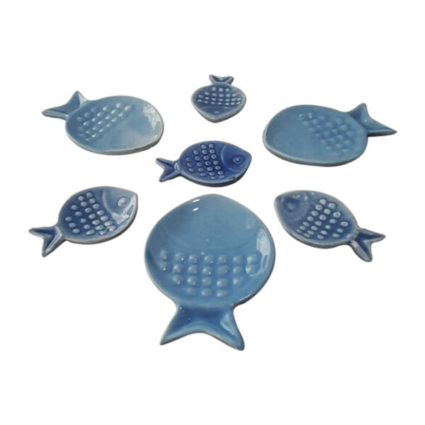 Pottery Haftseen Set Dishes suitable for Nowruz Celebration Fish