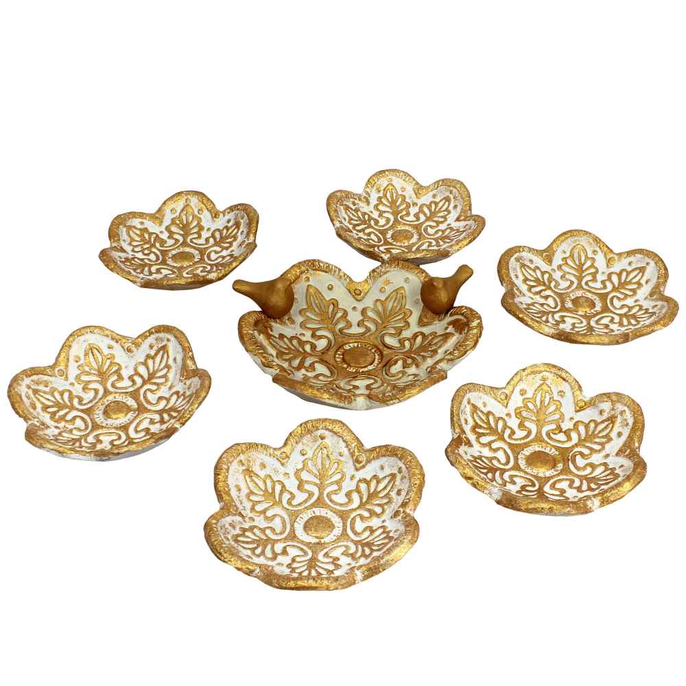 Pottery Haftseen Set Dishes suitable for Nowruz Celebration Nakhl
