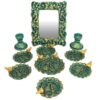 Pottery Haftseen Set Dishes with Mirror suitable for Nowruz Parandeh